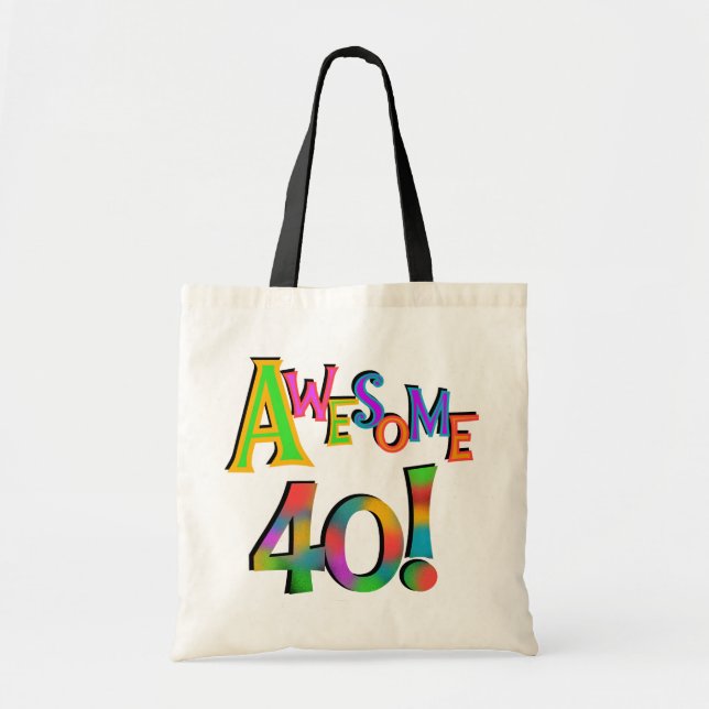 Bolsa Tote Incrível 40 t-shirts e presentes (Frente)