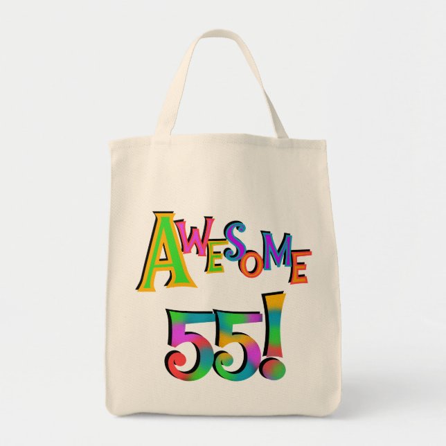 Bolsa Tote Incrível 55 t-shirts e presentes (Frente)