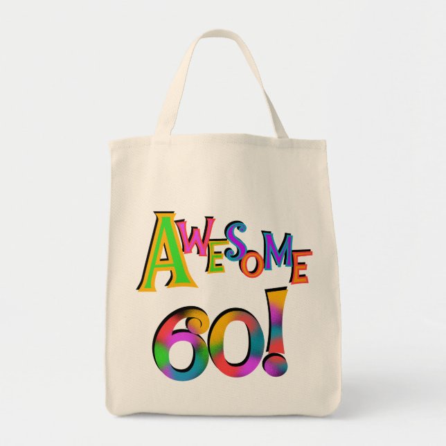 Bolsa Tote Incrível 60 t-shirts e presentes (Frente)