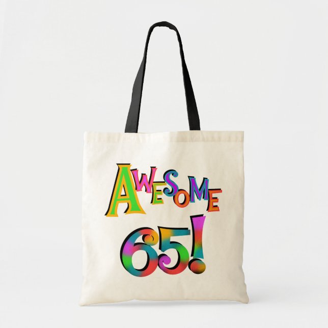 Bolsa Tote Incrível 65 Camisetas de aniversário e presentes (Frente)