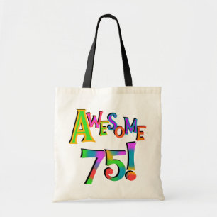Bolsa Tote Incrível 75 t-shirts e presentes de aniversário