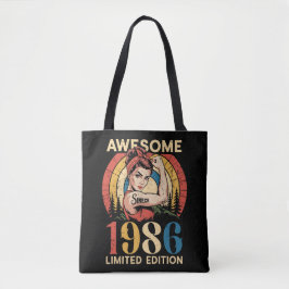 Bolsa Tote Incrível Desde 1986 Retro 40º Aniversário Feminino