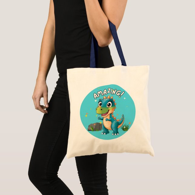 Bolsa Tote Incrível, Dinossauro! (Frente (produto))
