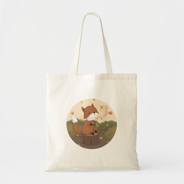 Bolsa Tote Incrível outono: Fox (Frente)