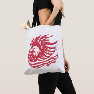 Bolsa Tote Incrível Trabalho de arte digital de Águia Patriót