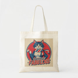 Bolsa Tote Independente e Fabuloso - Saco de Tota de Gato Pat