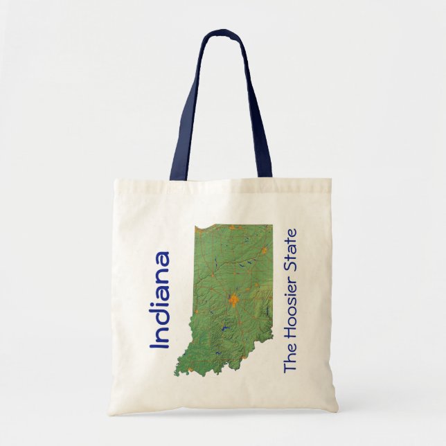 Bolsa Tote Indiana Map Bag (Frente)