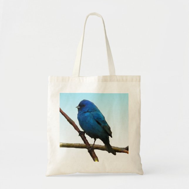 Bolsa Tote Indigo Bunting (Frente)