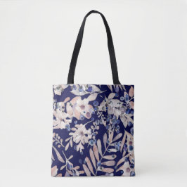 Bolsa Tote Índigo Meia-Noite Eucalipto & Mirtilo Botânico