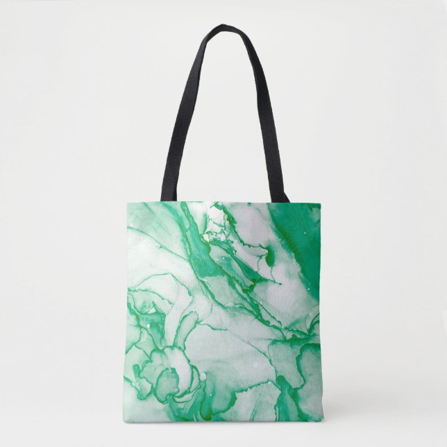 Bolsa Tote Indigo Round. Bohemian Tie Dye. Blue Roll Psychede (Frente)