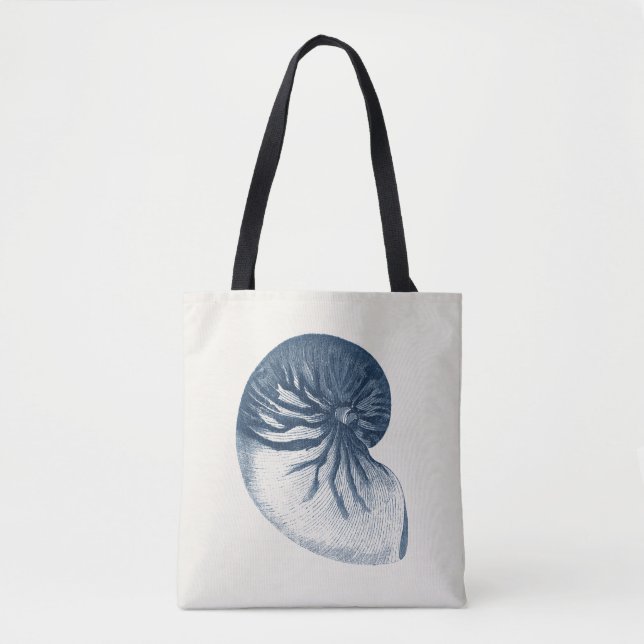 Bolsa Tote Indigo Shark Eye Seashell (Frente)