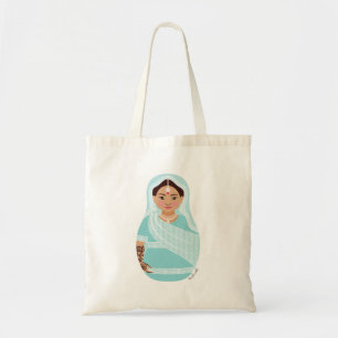 Bolsa Tote índio (Aqua) Matryoshka Bag