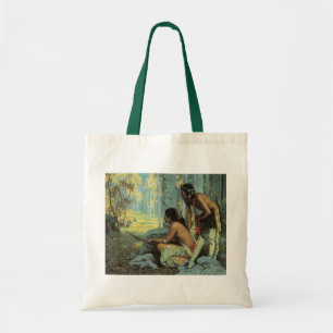 Bolsa Tote Índios Vintage, Caçadores de Peru de Taos por Cous