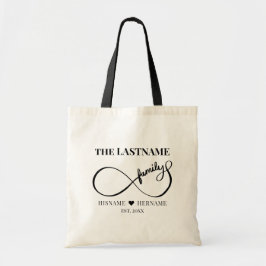 Bolsa Tote Infinity Personalized Family Name e Est. Data