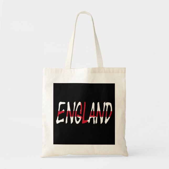Bolsa Tote Inglaterra sobreposta à bandeira inglesa btcn (Frente)