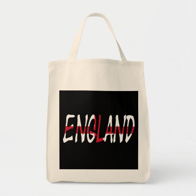 Bolsa Tote Inglaterra sobreposta à English Flag gtcn (Frente)