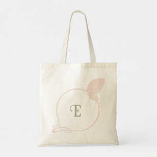 Bolsa Tote Iniciais de Borboleta Rosa Nouveau