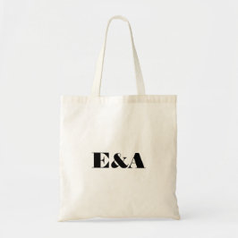 Bolsa Tote Iniciais de Casal Modernas e Elegantes