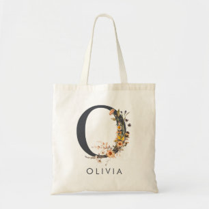 Bolsa Tote Iniciais de Flor Silvestre O