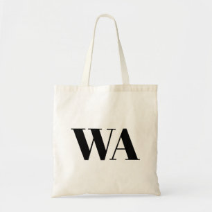 Bolsa Tote Iniciais Pretos Simples