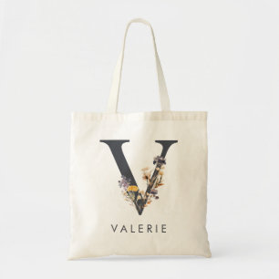 Bolsa Tote Inicial Floral Boêmio V