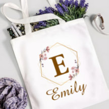 Inicial Personalizada de Menina & Nome Monograma F