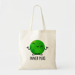 Bolsa Tote Inner Peas Cute Meditando Pun Pea