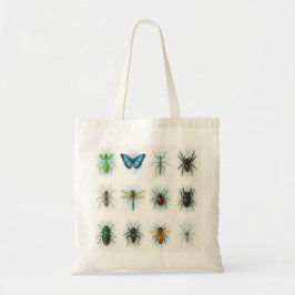Bolsa Tote Insect collection watercolor paintings bug art 