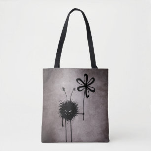 Bolsa Tote Inseto de Flor mau - Criatura Gótica Cuta Vintage