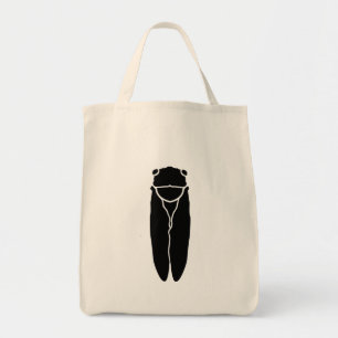 Bolsa Tote Inseto preto da cigarra
