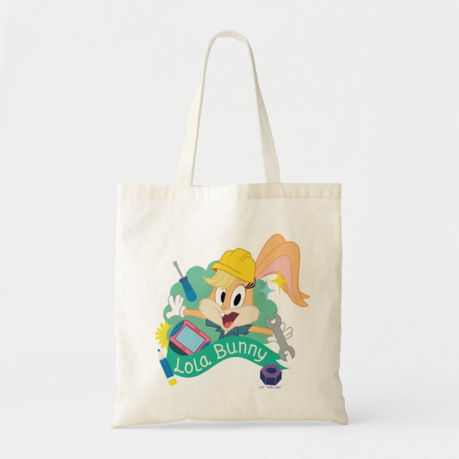 Bolsa Tote INSETOS BUNNY BUILDERS™| Caractere Gráfico de Lola (Frente)