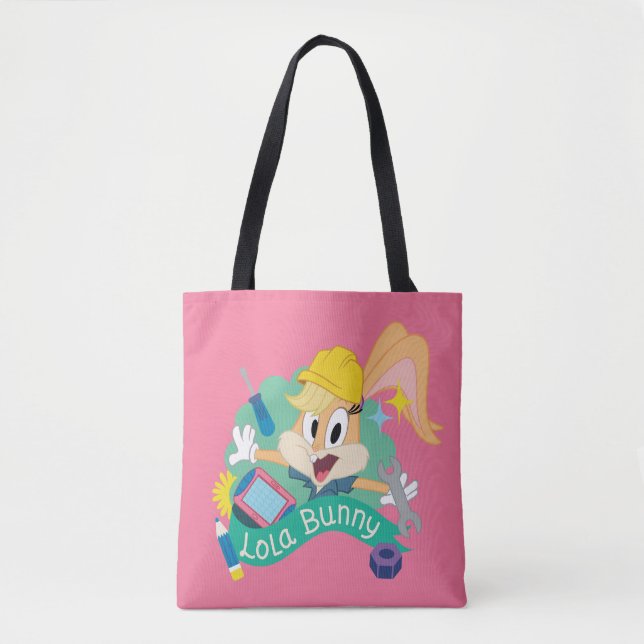 Bolsa Tote INSETOS BUNNY BUILDERS™| Caractere Gráfico de Lola (Frente)