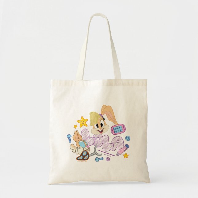 Bolsa Tote INSETOS BUNNY BUILDERS™| Lola Sketch Art (Frente)