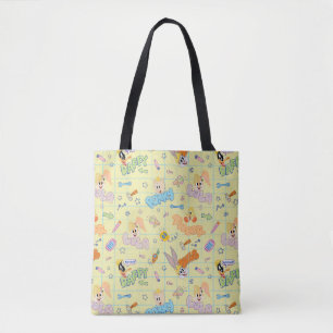 Bolsa Tote INSETOS BUNNY BUILDERS™ Padrão de Desenho de Cara