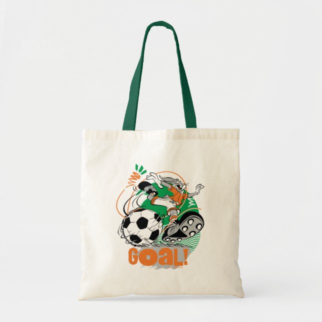 Bolsa Tote INSETOS BUNNY™ Kicking Soccer Gol (Frente)