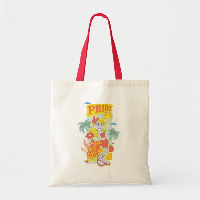 Bolsa Tote INSETOS BUNNY™ Pride - Vivendo minha melhor vida (Frente)