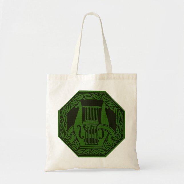 Bolsa Tote Insígnia da Lira Verde (Frente)