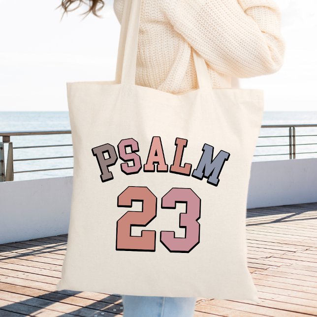 Bolsa Tote Inspiração Baseada Na Fé Do Psalm 23 (Psalm 23 Faith Based Inspirational Tote Bag)