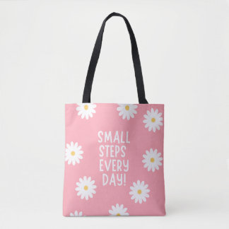Bolsa Tote Inspiração Floral Rosa – Pequenos Passos Todos os