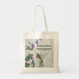 Bolsa Tote Inspiração para o Jardim de Hummingbird Irlandê
