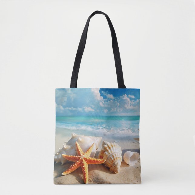 Bolsa Tote Inspirada na Praia (Frente)