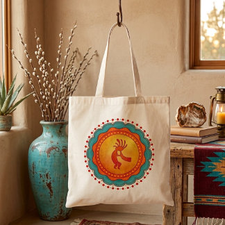 Bolsa Tote Inspirado no Sudoeste Kokopelli 