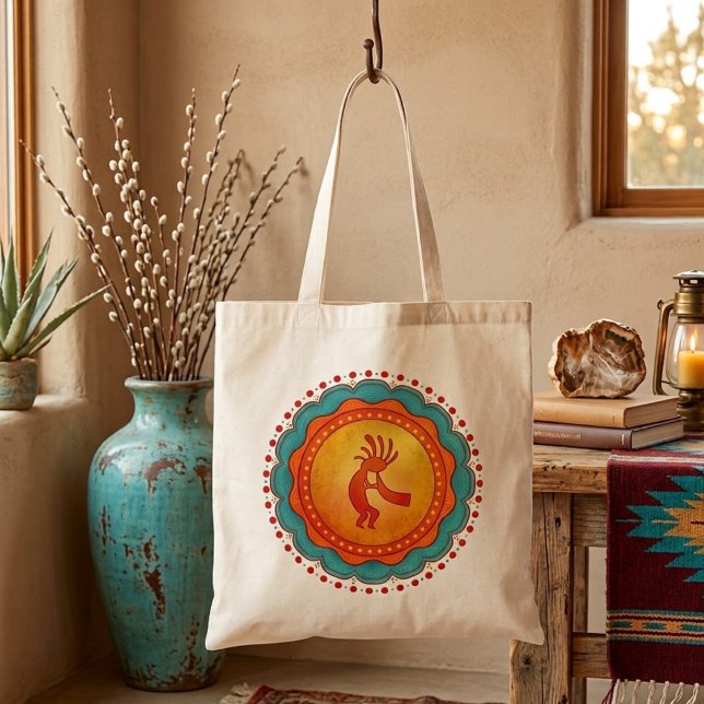 Bolsa Tote Inspirado no Sudoeste Kokopelli  (Criador carregado)