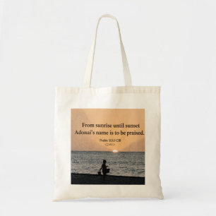 Bolsa Tote 🛍️Inspirador Salmo 133 Messianico Cristão Tote