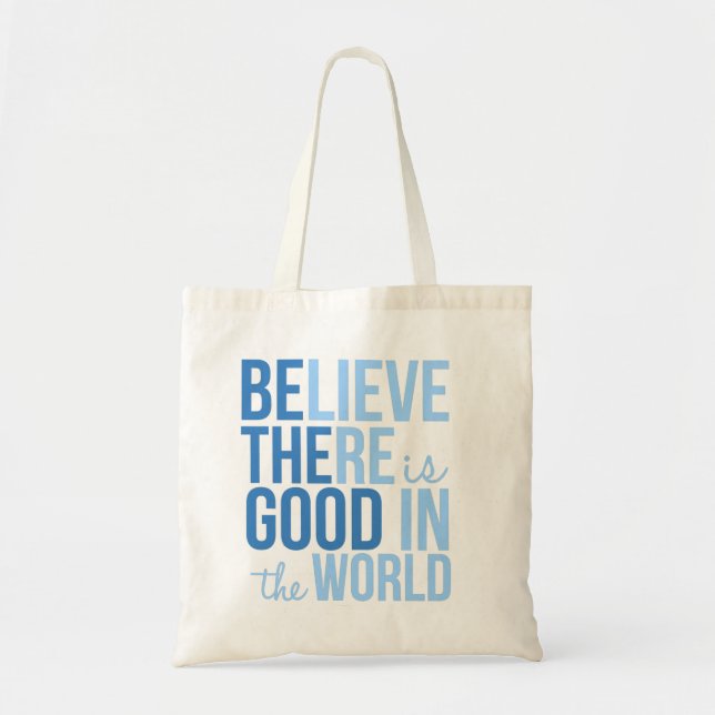 Bolsa Tote Inspiradora Boa no Mundo (Frente)