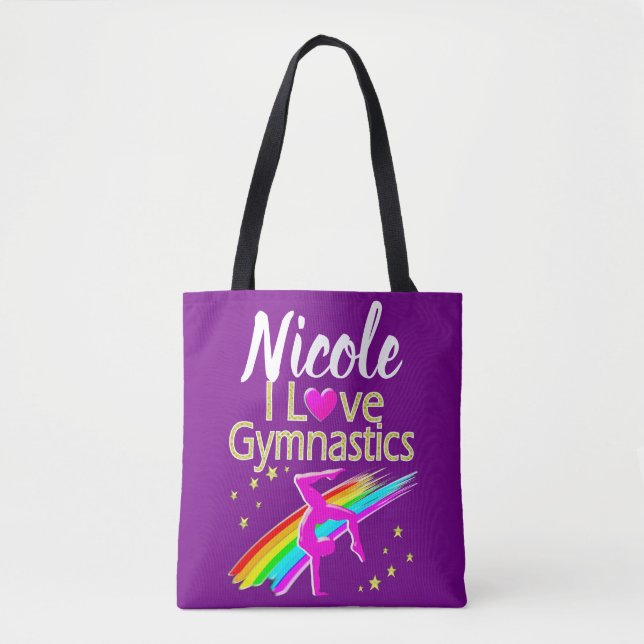 BOLSA TOTE INSPIRANDO EU AMO DESIGN DE GINÁSTICA (Frente)