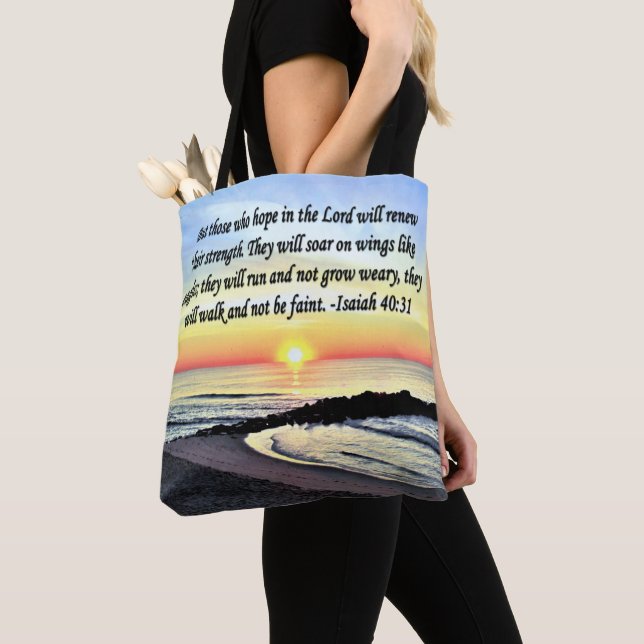 BOLSA TOTE INSPIRANDO ISAIAH 40:31 (Close Up)