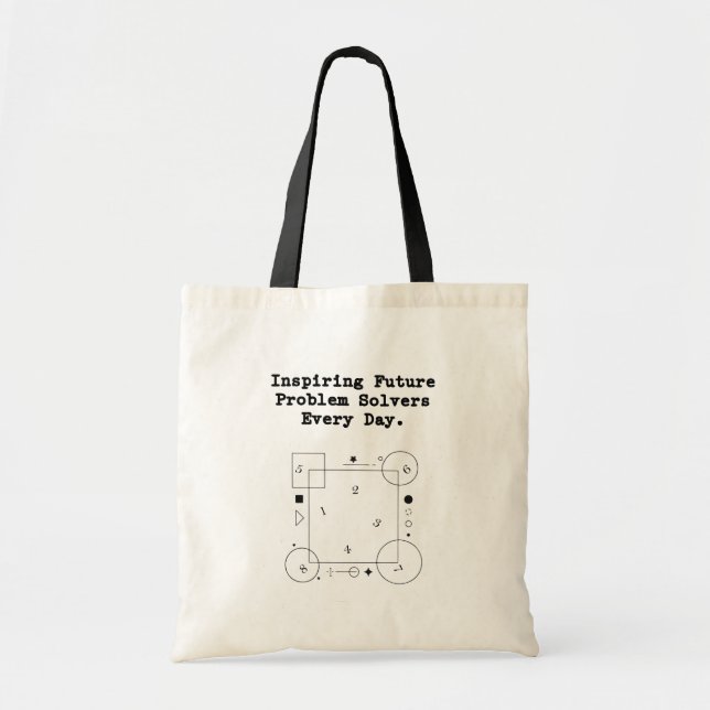 Bolsa Tote Inspirando Solucionadores do Futuro | Mentor Diári (Frente)