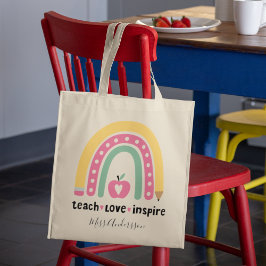 Bolsa Tote Inspire no Amor do Ensinador de Presente Personali