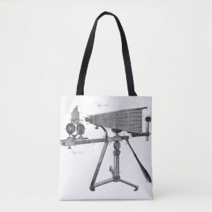 Bolsa Tote INSTRUMENTO Científico Antiquado do Microscópio do